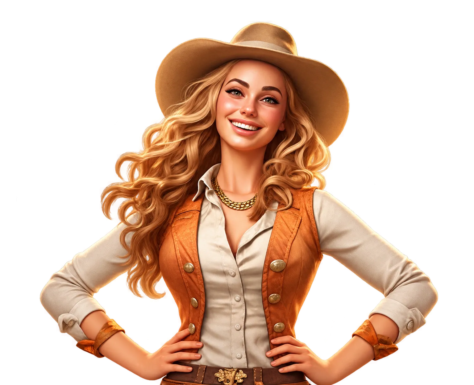 Wild West Girls tablet action banner character