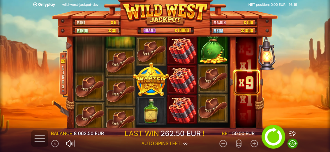 Wild West Jackpot gameplay screenshot 1