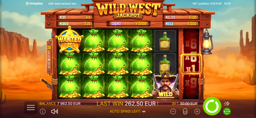 Wild West Jackpot gameplay screenshot 2