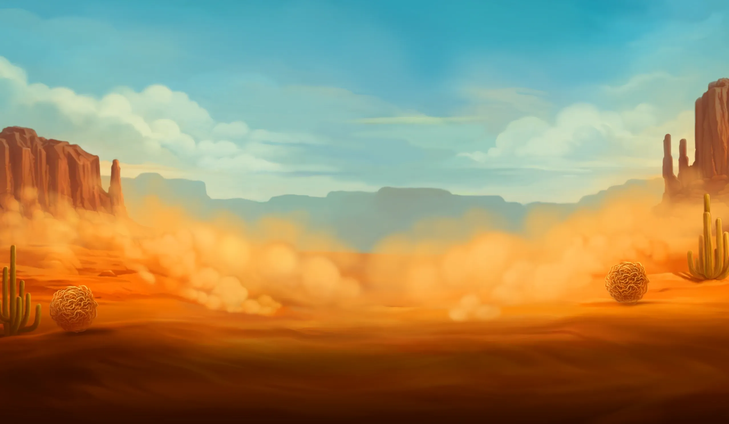 Wild West Jackpot desktop action banner background