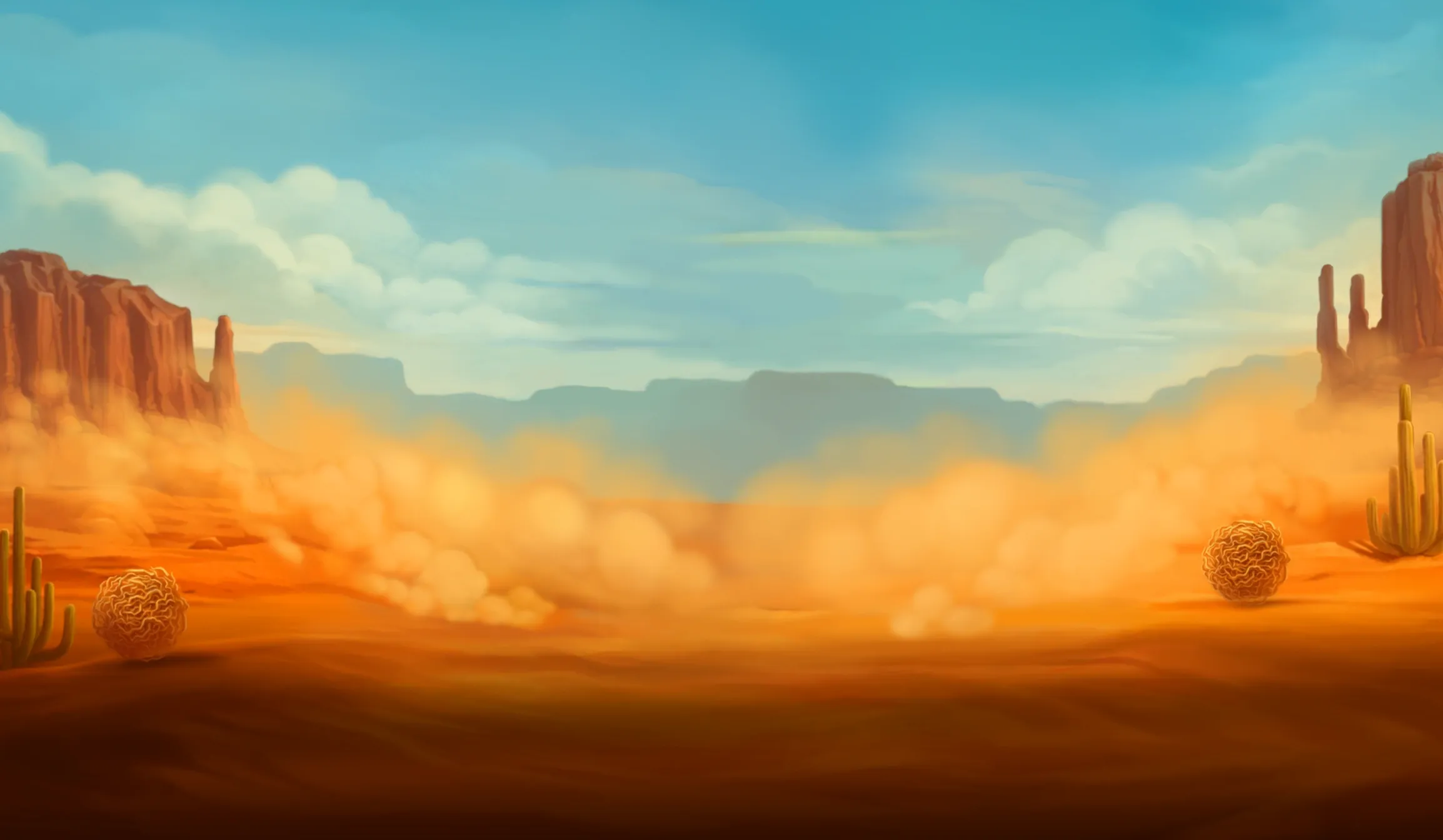 Wild West Jackpot tablet action banner background