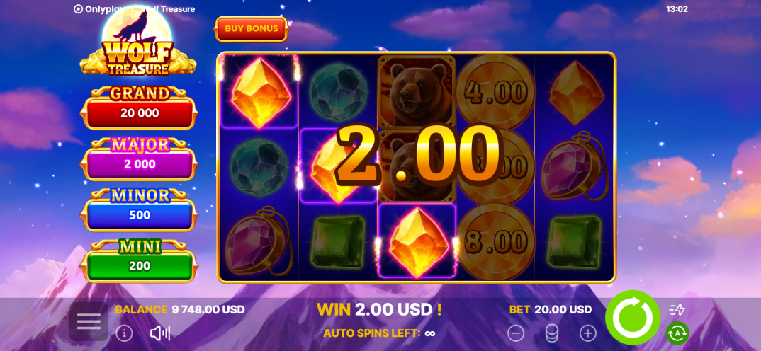 Wolf treasure gameplay screenshot 1