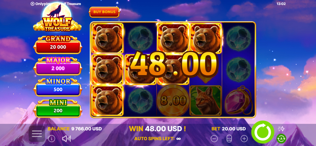 Wolf treasure gameplay screenshot 2