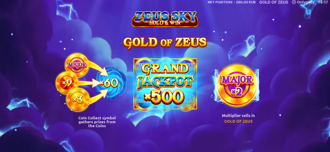 Zeus Sky: Hold & Win gameplay screenshot 4