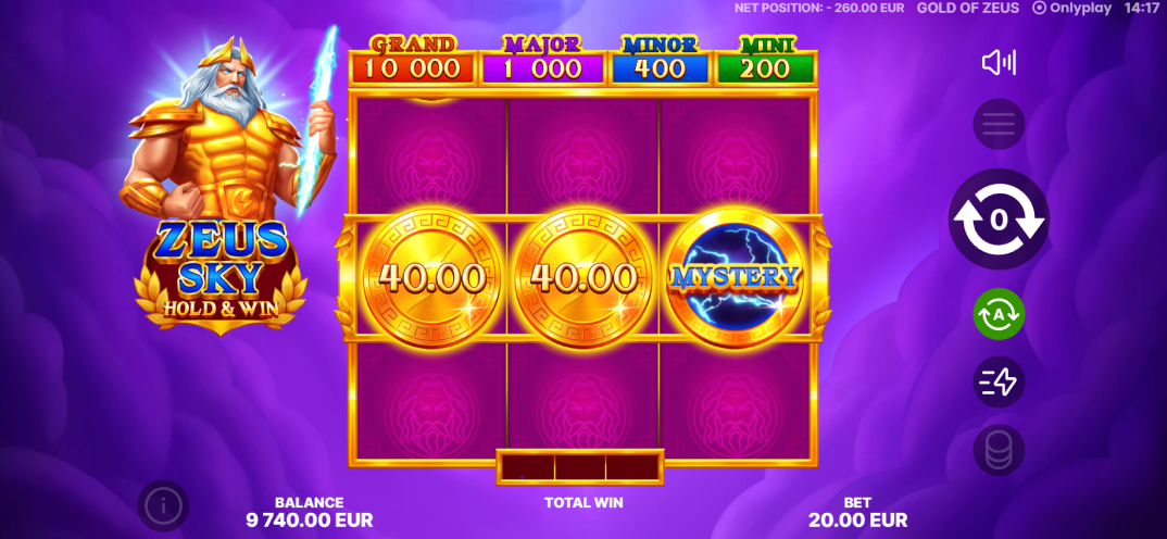 Zeus Sky: Hold & Win gameplay screenshot 5