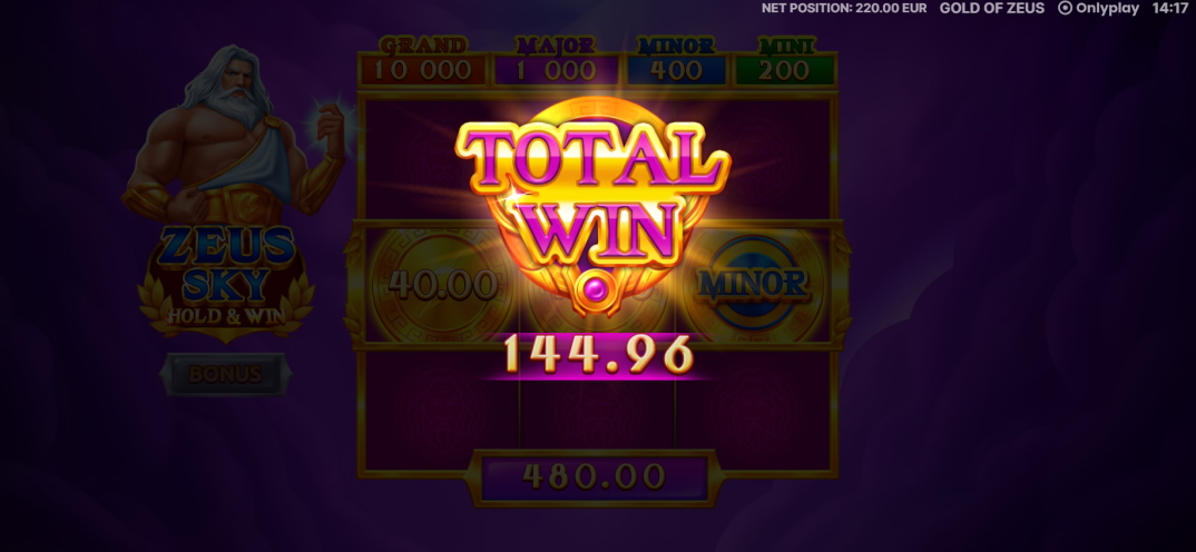 Zeus Sky: Hold & Win gameplay screenshot 6