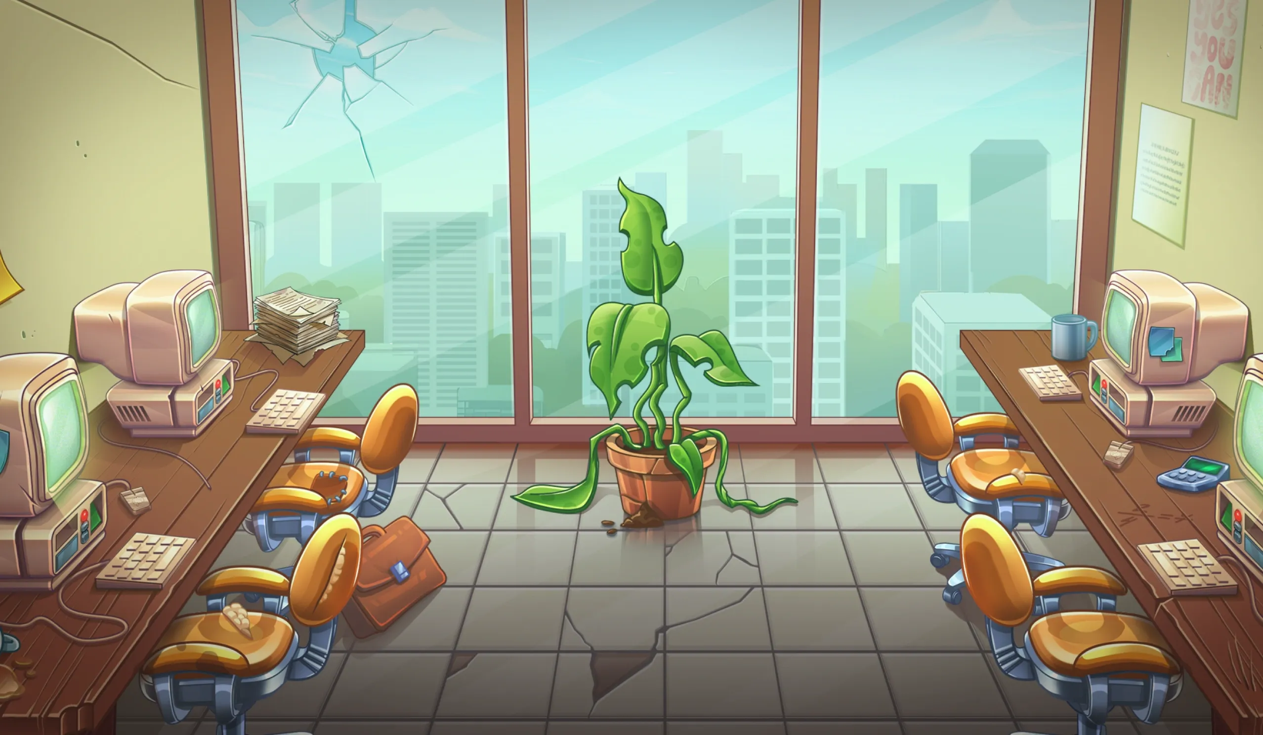 Zombolics desktop action banner background