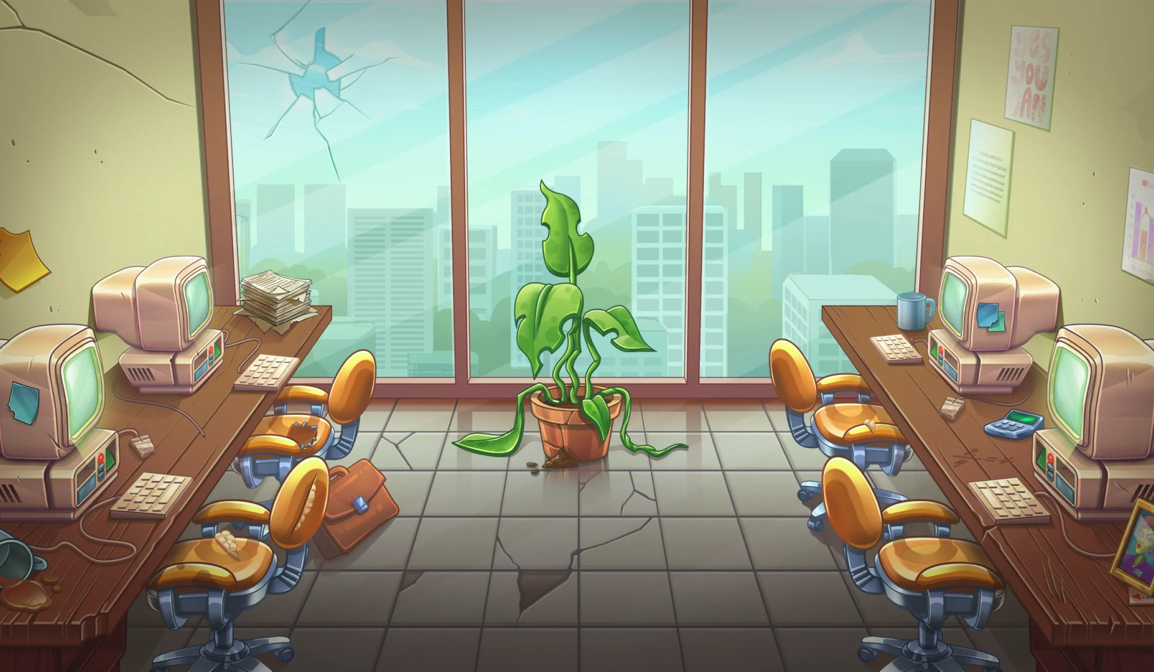 Zombolics tablet action banner background
