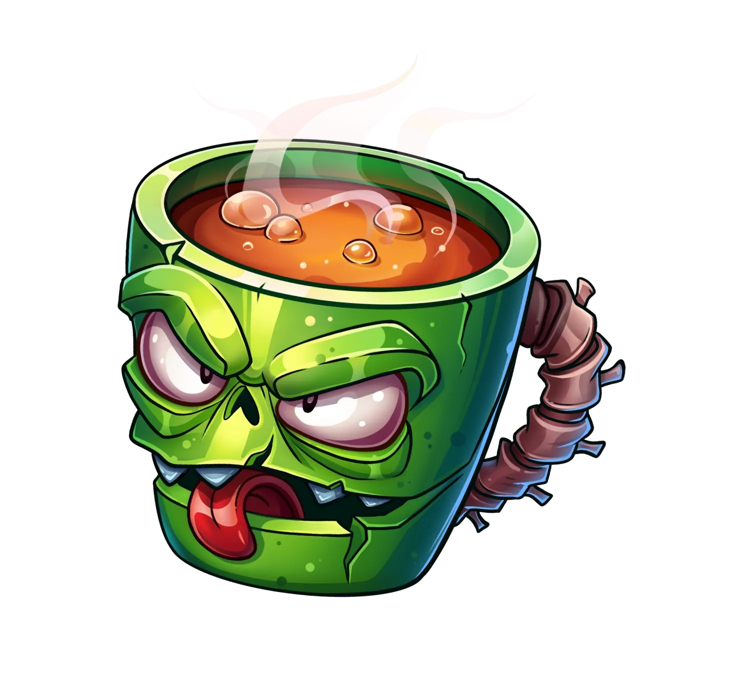 Zombolics desktop action banner character